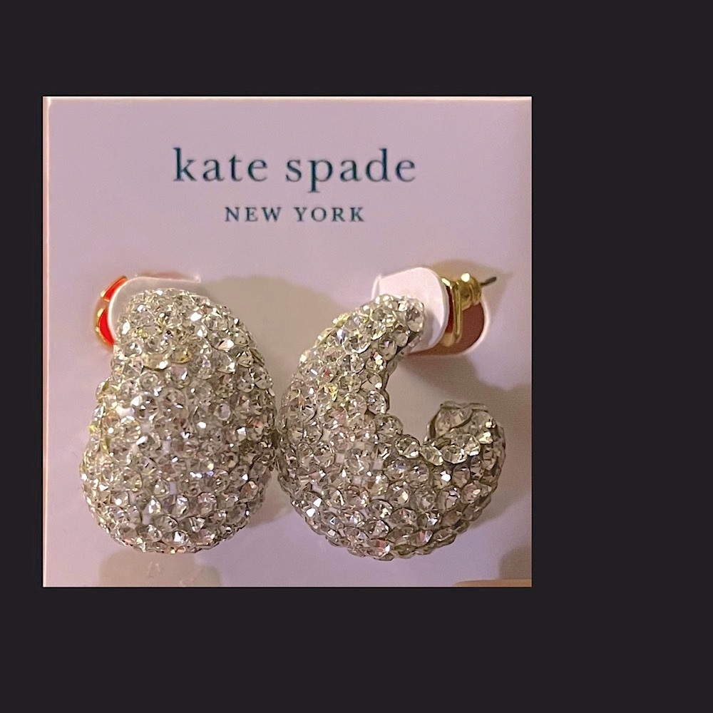 Brand New On Card Kate Spade Sparkly Fun Earrings